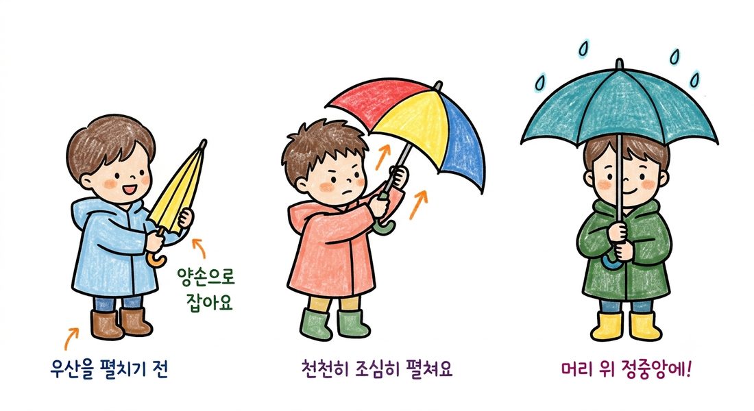일러스트에 활동 안내 문구를 얹은 활동지 예시